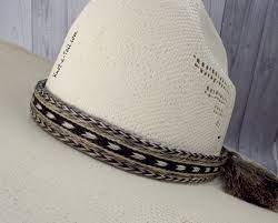 Cowboy Horsehair Hat Band X Wide 7 Brilliant Gray Black Etsy In 2021 Hat Band Cowboy Hat Bands Western Cowboy Hats