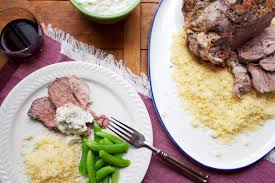 Oven roasted with mediterranean herbs for once your mediterranean roast vegetables are a nice golden brown and are fork tender, remove from the oven. Slow Cooked Mediterranean Leg Of Lamb With Tzatziki The Mom 100