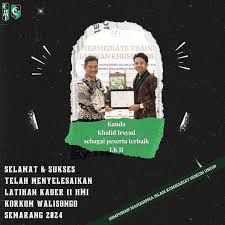 SELAMAT DAN SUKSES] Assalamualaikum Wr. Wb. Salam Insan Cita! Himpunan  Mahasiswa Islam Komisariat Hukum Undip mengucapkan selamat atas prestasi  yang diraih oleh : 1. Kanda Khalid Irsyad 2. Kanda Fakhri Viermanz telah