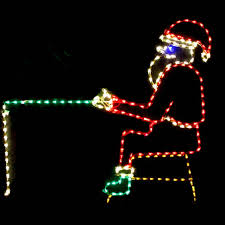 Santa Catching A Fish Outdoor Display Christmas Display Tropical Christmas Ornaments Outdoor Christmas