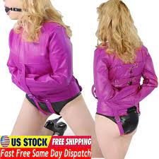 Adjustable PU Leather Asylum Straitjacket Straight Jacket Body Harness  Armbinder | eBay