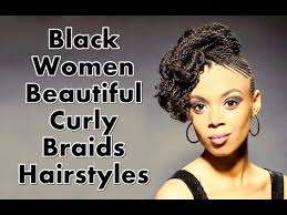 Many women find short hair not very feminine, and they are far from the truth. Black Women Beautiful Curly Braids Hairstyles Youtube
