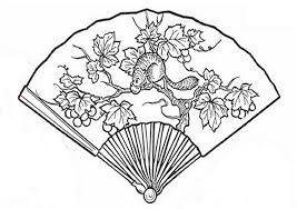 Showing 12 coloring pages related to fan. Pin On Kokeshi Dolls