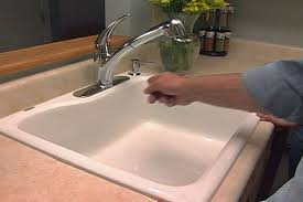 replacing a stainless sink with