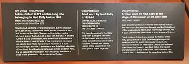 The New Display of the Kelly Armour at the SLV: Reviewed by Stuart Dawson. 