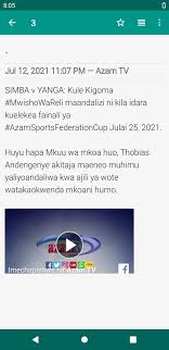 Jan 22, 2020 · ‎azamtv max is the worldwide destination for premium swahili video content including news, sports, movies and entertainment. Azam Tv Tanzania Live Sports For Android Apk Download