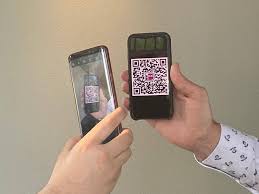 The overall code has a square shape composed of a matrix of small. Qr Codes For Food Delivery Cashdesk