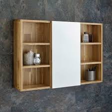 All products from bathroom mirror shelf category are shipped worldwide with no additional fees. Solid Oak Wall Mounted Bathroom Mirror Cabinet And Shelves