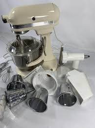 Gorgeous designs for mixing, baking, melting, mashing and more. Kitchenaid Heavy Duty Mixer Model K5ss W Assorted Accessories Works Item 034 Look What I Found