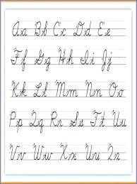 16 all inclusive cursive writing chart to print