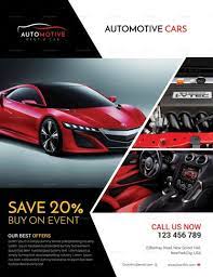 Automotive Car Sales Flyer Design Template In Psd Publisher Word Car Advertising Design Sale Flyer Brochure Design Layout