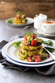 Bill Granger S Corn Fritters With Avocado Salsa Recipe Avocado Salsa Recipe Recipetin Eats Corn Fritters