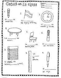 Fill In The Blanks Classroom Objects Spanish No Prep Worksheet La Clase Spanish Classroom Objects Classroom Worksheets