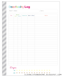 Freebie Friday Printable Breastfeeding Log Breastfeeding