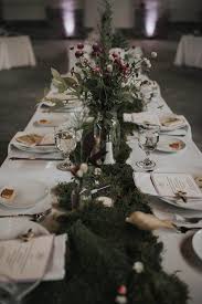Indoor Garden Wedding At Thompson S Point In Portland Maine Junebug Weddings Moss Wedding Table Indoor Garden Wedding Outdoorsy Wedding