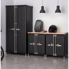 Included in the picture is our overhead cabinets, below them are our toolbox, parts bin, trash bin and base cabinets for all your storage needs. Wayfair Wall Storage Cabinets Garage Wall Cabinets You Ll Love In 2021