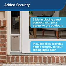 The petsafe sliding glass patio door insert is designed to be a semi permanent installation, meaning there's no need to take it in. Petsafe Sliding Glass Cat And Dog Door Insert Great For Rentals And Apartments Small Medium Large Pets No Cutting Diy Installation Pricepulse