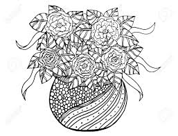 Doodle Bloemen Geillustreerd Boeket Bloemen In Een Vaas Hand Tekenen Royalty Vrije Cliparts Vectoren En Stock Illustratie Image 72682766