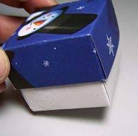 Fold each side of the paper to the center crease and unfold it. Origami Style Box From A Card Recycle Christmas Cards Christmas Card Crafts Old Greeting Cards