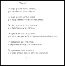 Gracias Gracias Por Tu Tiempo Palabras Poemas