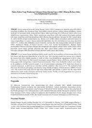 Tidak berminat, kurang percaya dan enggan menyediakan infrastruktur yang sesuai untuk oku. Top Pdf Orang Kurang Upaya Oku 1library