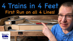 First Run of Four Trains at Once