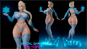 3D file Elsa and Olaf with NSFW version and Miniatures COMBO PACK・3D  printable model to download・Cults