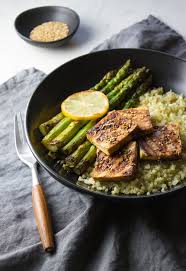 Grilled Tofu Asparagus Ginger Cauliflower Rice The Simple Veganista Grilled Tofu Savory Vegan Whole Food Recipes