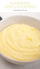 Homemade Vanilla Custard Oversixty Custard Recipes Homemade Custard Sweet Sauce