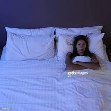 beautiful sleepless woman lying in bed beautiful women sleepless
