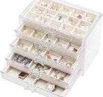 Kurtzy - Expositor De Pendientes Plegables De Acrílico Para 120 Pares De  Pendientes, Almacenamiento De Pendientes, Pulseras Y Collar Con 4 Paneles Y  5 ...