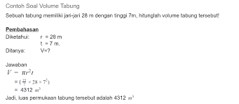 Sebab diameter tabung bisa lebih pendek atau lebih panjang tergantung dari tinggi tabung itu sendiri. Bangun Ruang Tabung Rumus Luas Permukaan Dan Volume