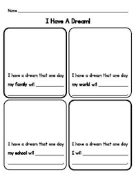 Mlk Day I Have A Dream Worksheet I Have A Dream I Have A Dream Speech Mlk