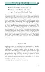 Pdf What Prevents Peace Women And Peacebuilding In Bosnia And Nepal