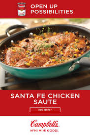 Santa Fe Chicken Saute Pace Foods Recipe Campbells Soup Recipes Sauteed Chicken Chicken Dinner