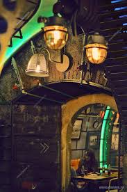 Submarine Pub Designed In Industrial Style With Steampunk Features Steampunk Interior Pub Design Steampunk Bar