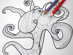 Maybe you would like to learn more about one of these? Octopus Coloring Page Printable Adults Colouring Etsy