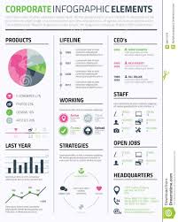 Corporate Infographic Resume Elements Template To Display Data Vector Infographic Resume Management Infographic Infographic