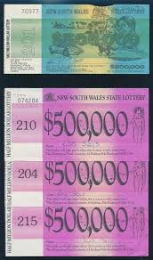 Australia Nsw State Lottery 1980s Hoard 6 Tickets Including Rare Joined Pair Ebay Link State Lottery Lottery Hoarding