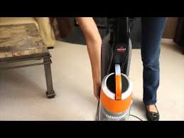 Bissell Cleanview Bagless Vacuum Cleaner 2486 Orange Review Bissell Cleanview Vacuum With Onepass Technology 1330 Youtube