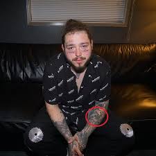 The logo near his elbow is the logo of him which is a finnish gothic rock band that playboi is a the broken heart was tattooed as he failed in his previous relationship and the playboy bunny is. Post Malone S 77 Tattoos Their Meanings Body Art Guru