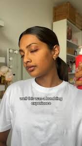 The transformation was crazy 😳 #dermaplaning #hairidentifierspray