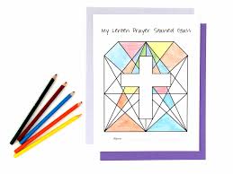 Ways to pray with kids: Activity Lenten Prayer Stained Glass Lent Activity For Kids Faith And Fabric