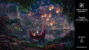 This is a perfect gift for any disney lover! Disney Tangled Gallery Lighting Experience Youtube