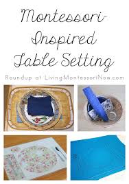 Top the napkin with a dinner fork and place a dinner knife to the ride of the plate. Montessori Monday Table Setting