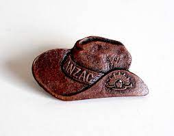 Anzac Day Badge Slouch Hat Cash S Australia Australian Made Pin Lapel Brooch Future Gift Lapel Brooch Badge