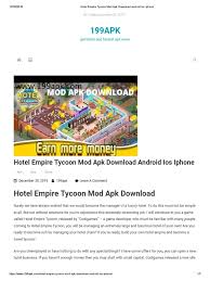 Download aplikasi simontok app 2020 latest version dengan mudah dan gratis. Hotel Empire Tycoon Mod Apk Download Android Ios Iphone Ios Android Operating System