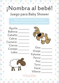 Los recuerdos para baby shower son una parte muy importante de las fiestas para las futuras mamás. Nombra Al Animal Bebe Juegos De Baby Shower