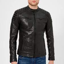 Superdry New Hero Leather Jacket In Black For Men Lyst