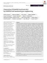 Abdul suban 7 views4 months ago. Pdf Generation Of Fam83h Knockout Mice By Crispr Cas9 Mediated Gene Engineering Nasseri Et Al